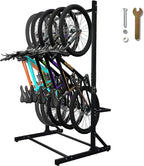 Freestanding 5 Bike Storage Rack by Unknown