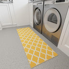 Ottomanson Hallway Runner Rug 2'2" x 6' Non Slip Trellis Area Rugs Easy to - Image 13