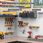 CCCEI 3 Modular Pegboard Strip Storage, Metal Peg Slat Wall Mount - Image 6