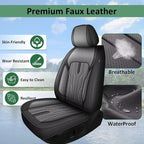 YORKENIC Fit for Hyundai Kona Seat Covers Front Set 2018-2024 2025: Breathable - Image 4
