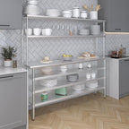 Amgood 18" x 72" Stainless Steel Work Table - Image 5