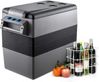 VEVOR CF55 12 Volt 58 Qt Refrigerator, Dual Zone Portable Compressor 12/24V DC - Image 9
