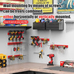 CCCEI 3 Modular Pegboard Strip Storage, Metal Peg Slat Wall Mount - Image 6
