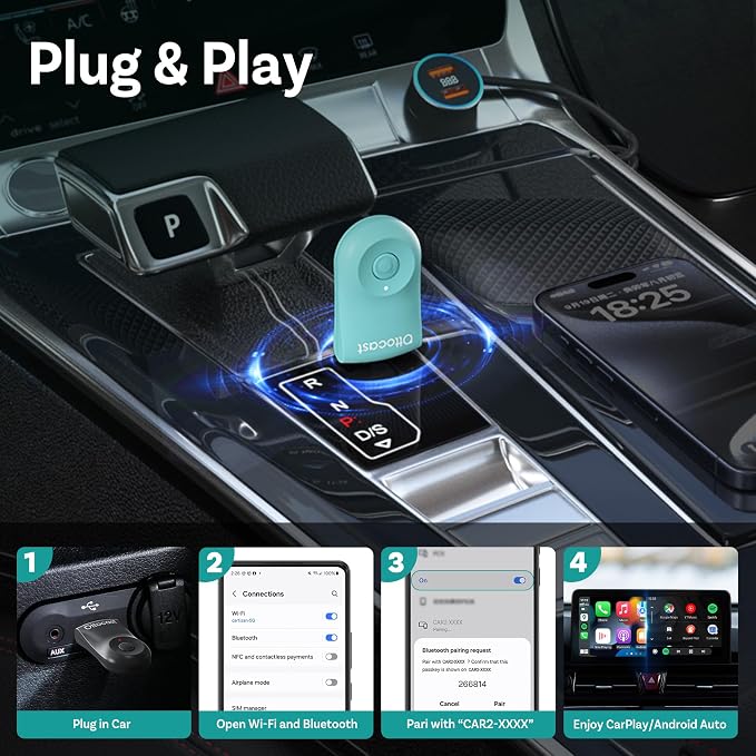 OTTOCAST Wireless Carplay Adapter 2025 - Image 5