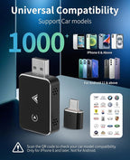 Carplay Wireless Adapter, 2 in1 Carplay & Android Auto 2025 Upgraded Wireless - Image 8