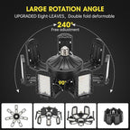 LED Garage Light, Super Bright Screw in E26/E27 Ceiling Shop Work Lamp - Image 4