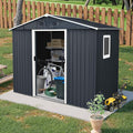 4x8 FT Outdoor Storage Shed, Metal Garden Shed by BNSPLY