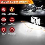 40 Pods Pure White LED Rock Lights Kit - Image 2