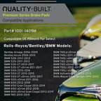 Premium Semi-Metallic Front Brake Pads Compatible - Image 3