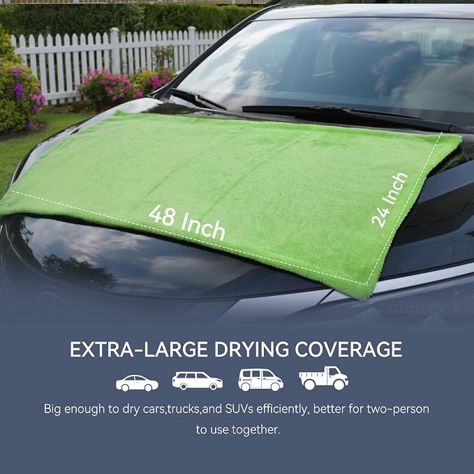 1400GSM Car Drying Towel, Microfiber Towels - Image 3