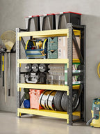 4-Tier Storage Shelves, Adjustable Industrial Metal Shelf System, 000lbs - Image 4