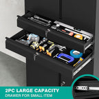 Metal Storage Cabinet with Wheels and Drawers, Rolling Garage Storage Cabinet - Image 5
