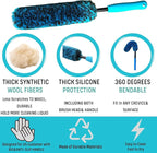 PRO Choice 4 Pack Long Handle Wheel Brush Kit - Image 5