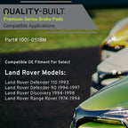 Premium Semi-Metallic Rear Brake Pads Compatible - Image 3