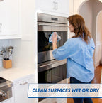 Unger 12” x 12” Microfiber Glass and Mirror Cloths, 2 Pack, Wet and Dry - Image 3
