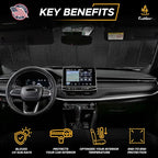 EcoNour Accordion Car Windshield Sun Shade - Image 2