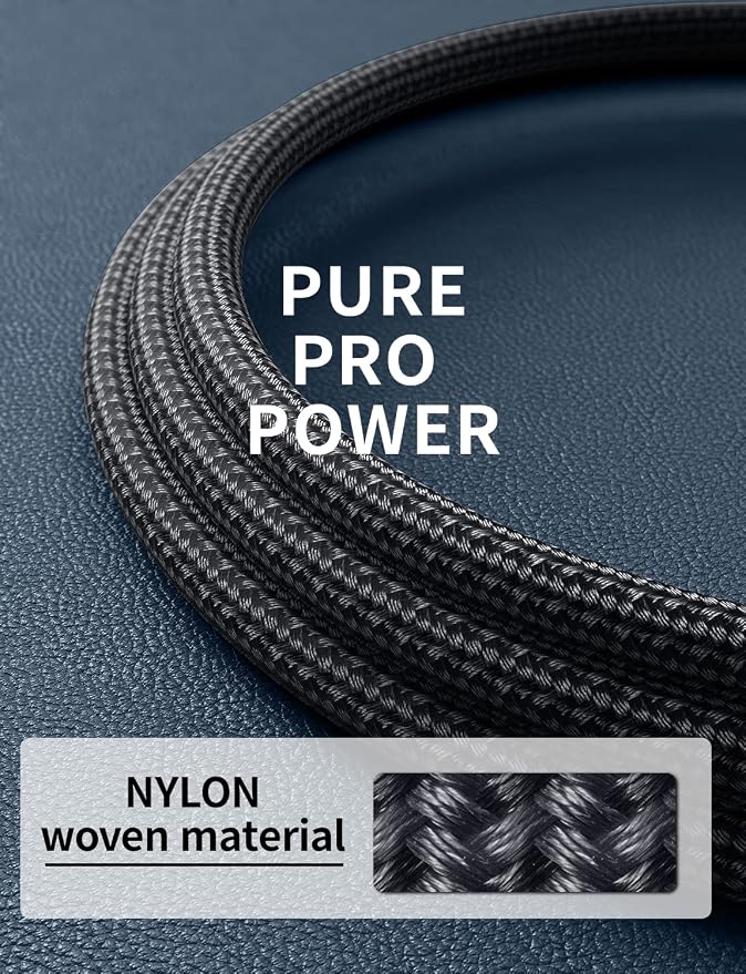 USBC to USBC Cable 10FT, Long Type C Fast Charging Cable Nylon Braided USB-C - Image 6