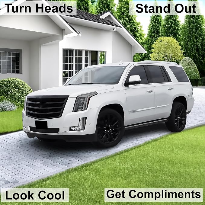 BOGAR TECH DESIGNS Full Headlight Head Light Tint Kit Fits Cadillac Escalade - Image 2