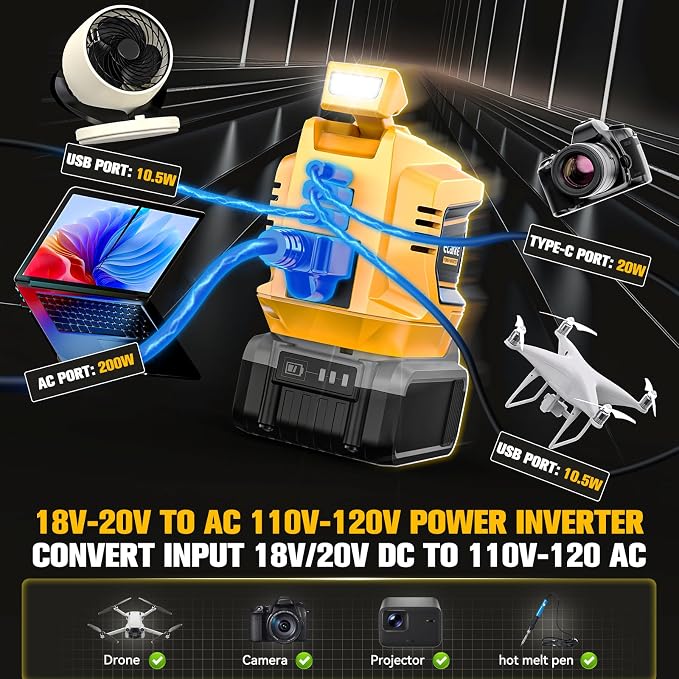 200W Portable Power Inverter Compatible - Image 4
