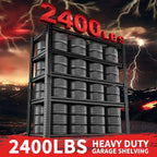 Storage Shelves 2PCS, Garage Shelving Heavy Duty 2400LBS Capacity, 5 Tier - Image 6
