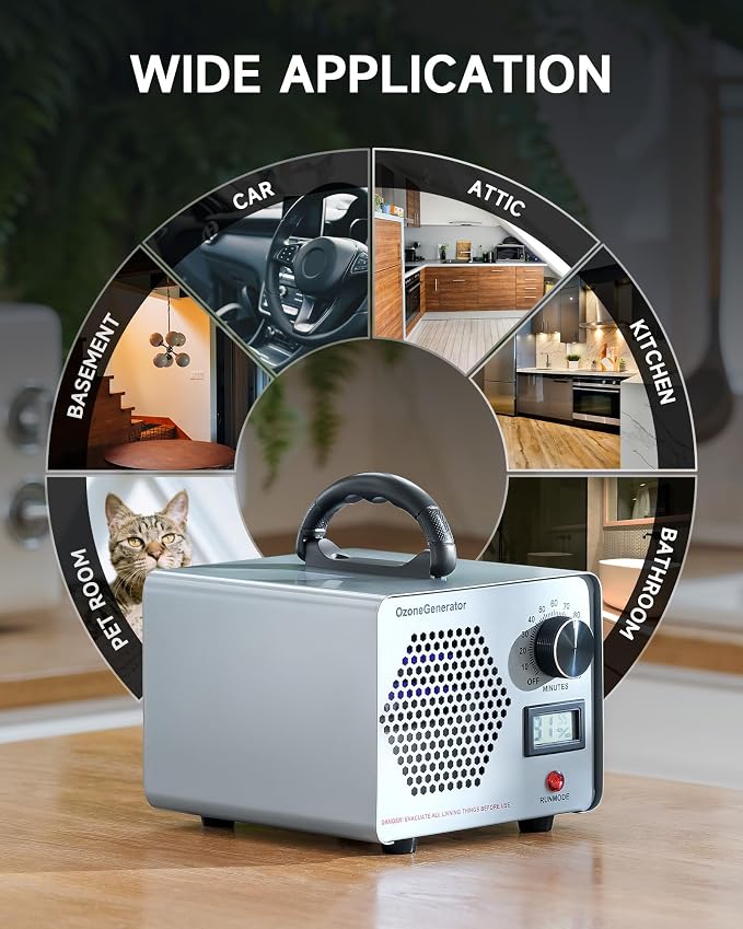 CREWORKS Ozone Odor Machine, Commercial Ozone Generator Air Purifier - Image 9