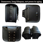 Motorcycle Saddlebags, Scooter Powersports Faux Leather Saddle Bags Motorcycles - Image 4