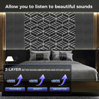 8 Pack 2-Layer Soundproof Wall Panels, 1.1lb/ft³ High Density, Thicker 0.43 in - Image 3