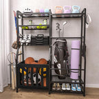 Garage Sports Equipment Organizer, Golf Bag Storage Rack, Heavy Duty Ball Holder - Image 6