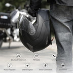 Motorcycle Helmet Bluetooth 5.0 Integrated New EPS FreedConn BM2-S Modular Flip - Image 3