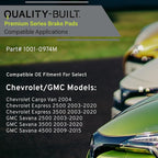 Premium Semi-Metallic Rear Brake Pads Compatible - Image 3