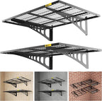 2x3ft Adjustable Rail Wall Garage Storage Shelf, by Unknown