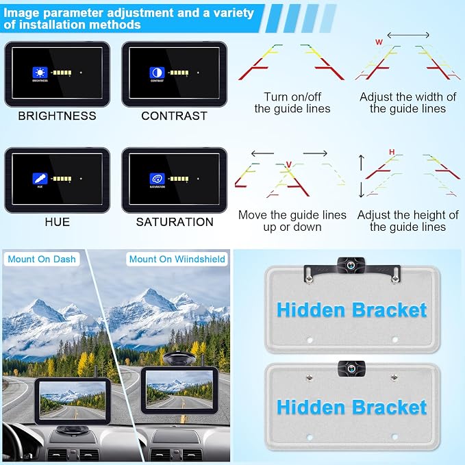7-Inch Wireless Backup Camera for Truck - Image 7