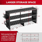 Power Tool Organizer Wall Mount, Heavy Duty 4-Tier Garage Storage Rack - Image 5