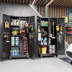 Metal Garage Storage Cabinet, Kitchen Pantry - Image 2