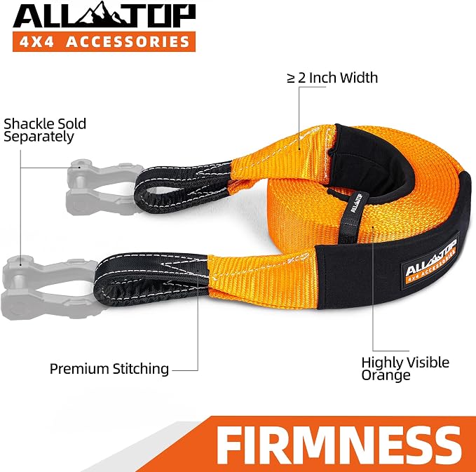ALL-TOP Recovery Snatch Strap, 4in x 20ft - Image 3