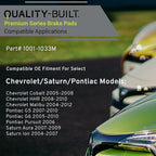 Premium Semi-Metallic Rear Brake Pads Compatible - Image 3