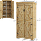 Wooden Garden Shed, Outdoor Storage Cabinet - Image 3