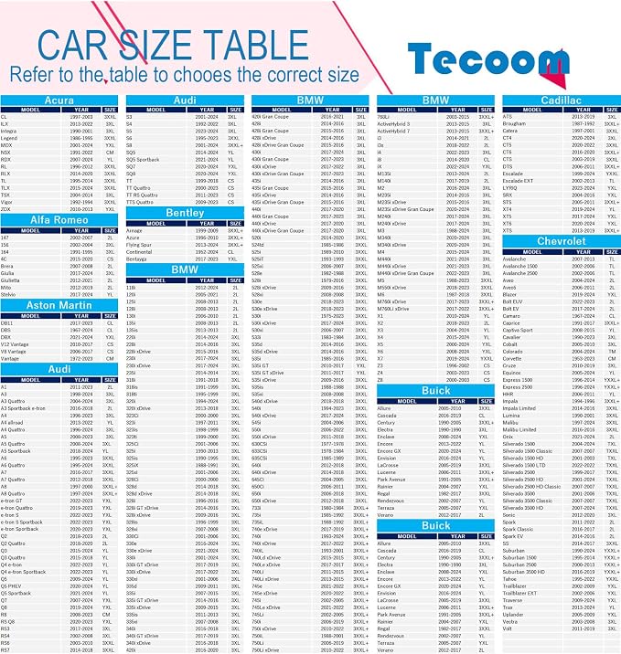 Tecoom Sport Car Cover Waterproof All Weather, Light Shell Car Covers - Image 7