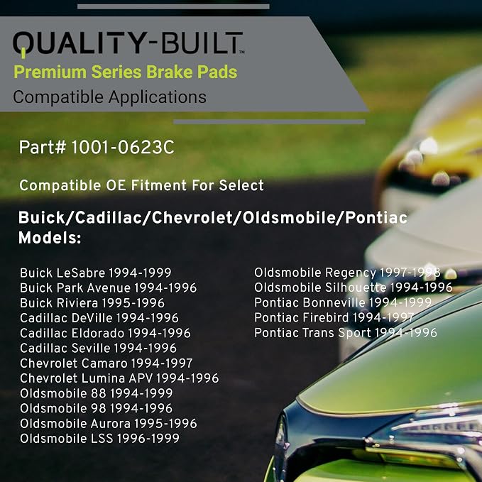 Premium Ceramic Front Brake Pads Compatible - Image 3