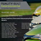 Premium Ceramic Front Brake Pads Compatible - Image 3