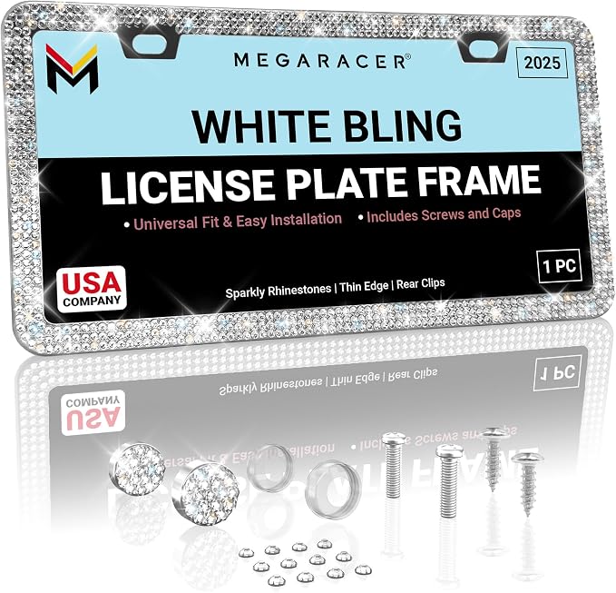 Dazzling Bling License Plate Frame by MegaRacer