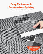 VEVOR Interlocking Drainage Mat, 15.7” x 15.7” Modular Interlocking Cushion - Image 5