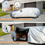 Tecoom SUV Car Cover Waterproof All Weather, Fleece Lining Car Covers - Image 2