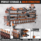 49.8" W Large Power Tool Organizer Wall Mount, Heavy Duty Tool Organizer - Image 4