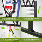 2 Bikes Floor Stand, Adjustable Bicycle Parking Rack - Image 2