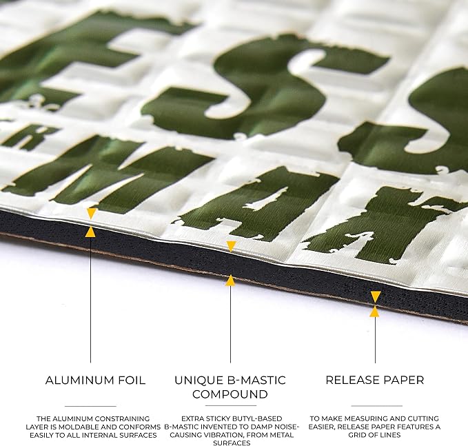 Siless Max 120 mil 30 sqft Car Sound Deadening mat - Image 2