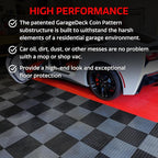 Big Floors GarageDeck Coin Pattern, Durable Copolymer Interlocking Modular - Image 3