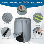 Durable 600D Tire Storage Bag, Large Tyre Dust Protective Cover - Image 3
