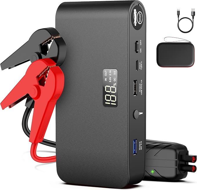 BOOKOO Car Battery Jump Starter, 3000 Amps Jumper Starter by BOOKOOCarBatteryJumpStarter