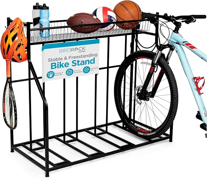 BIRDROCK HOME Bike Rack Garage Storage Floor Stand by BIRDROCKHOME
